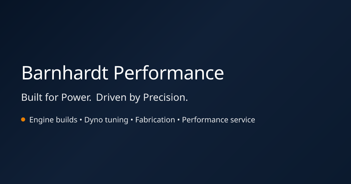 Barnhardt Performance